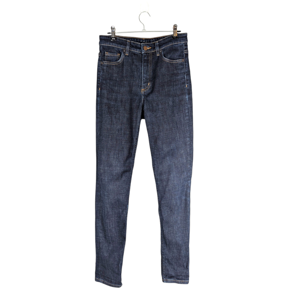COS Women's Dark‎ Wash High Rise Skinny Fit Cropped Leg Jeans Size 28 - Picture 2 of 8